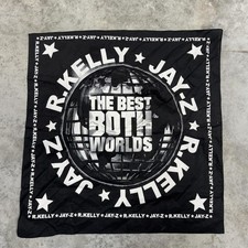 Vintage Jay-Z R. Kelly Bandana Black The Best of Both Worlds Rap Hip Hop 00s