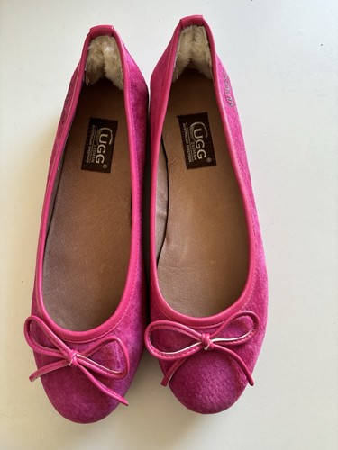 Ugg Tasman Women's Pink Australian Sheepskin Ballet Flat Shoes - Size 5 *New* - Picture 6 of 10