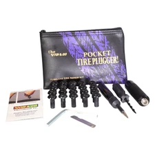 Stop & Go 1081 28 Piece Tubeless Mushroom Plug Tire Repair Kit with 20 Plugs