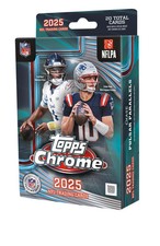 2025 Topps Chrome NFL Football Hanger Box **LOT OF 5** IN HAND