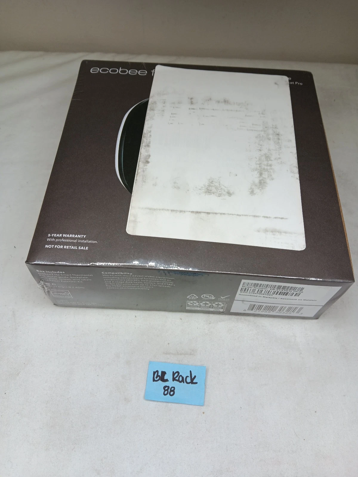 Ecobee EB-STATE3LTP-02 Smart Thermostat