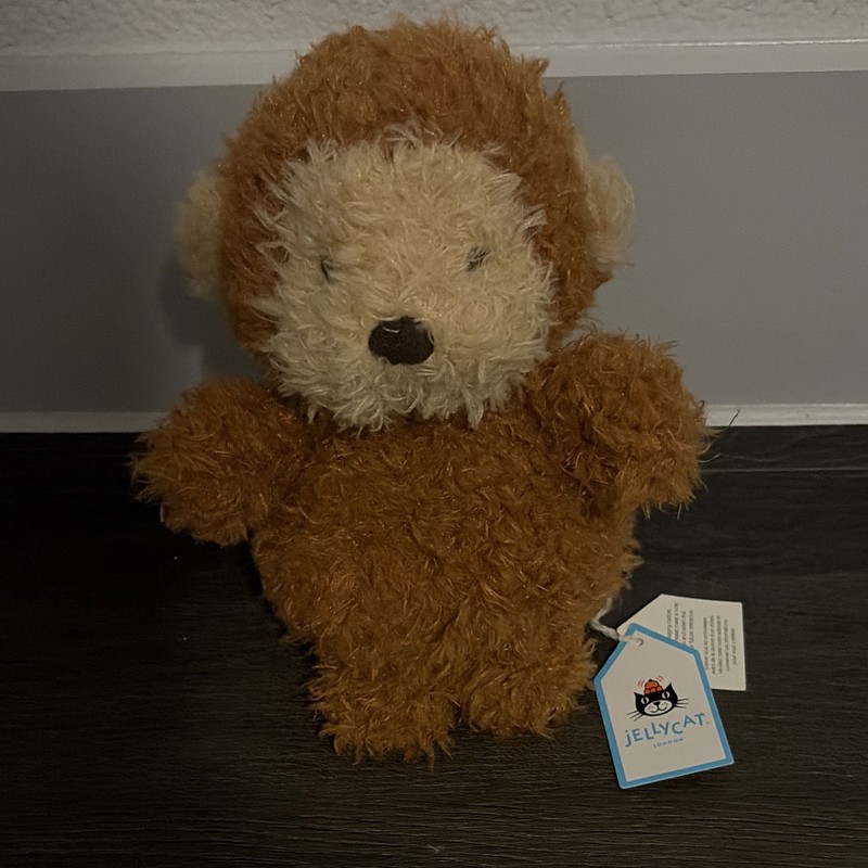 Jellycat Little Monkey Plush Stuffed Animal Small 6-14 in Birth+ 2013 L3M