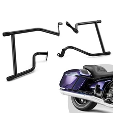 0.8" Fat Black Steel Rear Crash Bar For BMW R 18 B Classic Roctane B 2020-2025