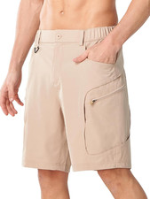 Men'S Hiking Cargo Shorts 9" Lightweight Outdoor Summer Shorts Quick Dry with 4