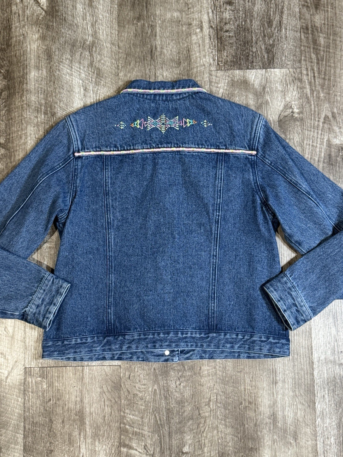 Pendleton Jean Jacket Beaded western button down … - image 10