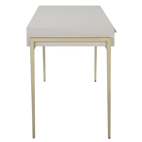 Uttermost Jewel Modern White Desk - Picture 2 of 6