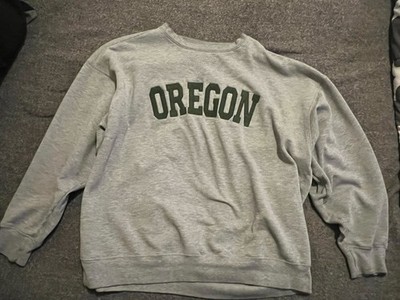 Oregon Ducks Gray Sweatshirt NCAA College Fan Apparel