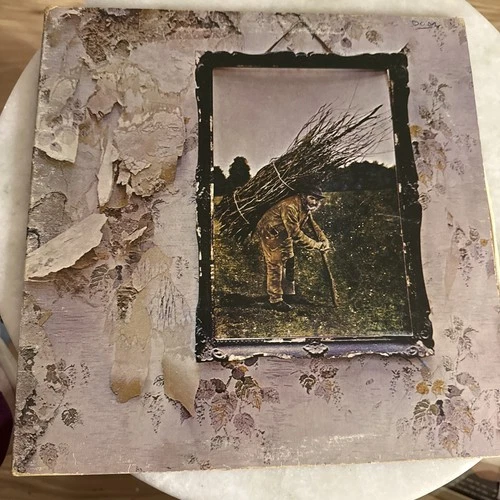 Led Zeppelin IV 1971 LP Vinyl Record Album SD 7208 Gatefold w Lyric Sleeve