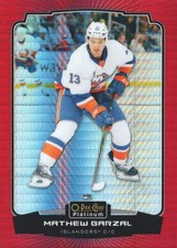2022-23 O-Pee-Chee Platinum Hockey Card Red Prism #127 Mathew Barzal /199