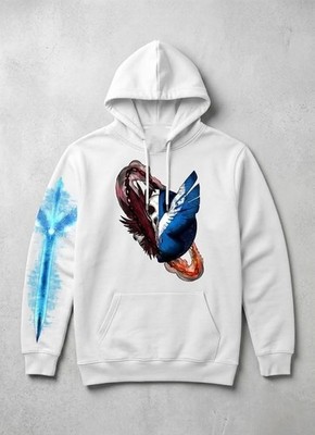 Hoodie Unique Art Collection Game Logo Infamous Second Son Skull Wings