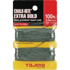 Tajima Chalk-Rite 100 Ft. Braided Nylon Extra Bold Chalk Line PL-ITOL Tajima