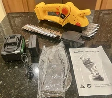 Handheld Cordless Grass Shear Shrubbery Trimmer 2IN-1 Hedge Shears/Grass Cutters