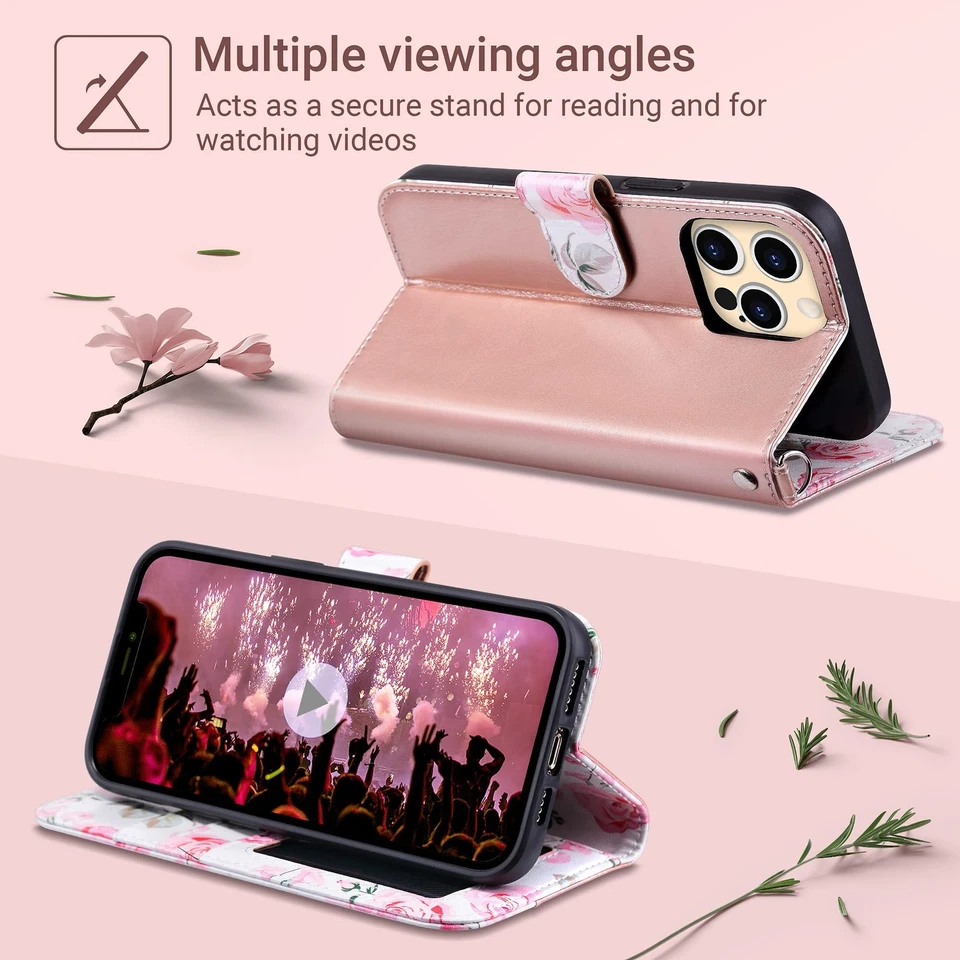 Compatible with iPhone 13 Pro Max Wallet Case for Women with Credit Card Hold... - Image 2 of 4