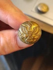 Civil War Era Eagle Coat Button. Marked Scovill MFG Co Waterbury 1873 era.