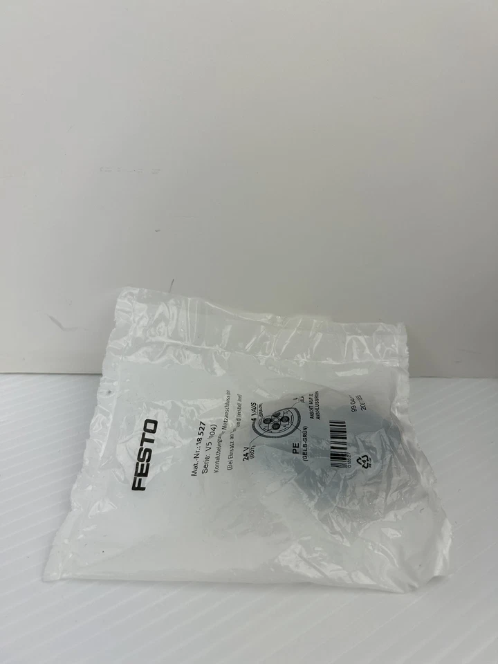 Festo 18527 Plug Socket Connector Series V5 - Bag of 2 - Image 3 of 4
