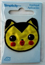NIP Pok mon Pikachu Simplicity Appliqu  Iron On Patch New in Wrapping