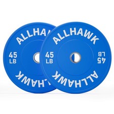 Colorful 45LBS Olympic Weight Plates Sets 2-inch Rubber Bumper Plates