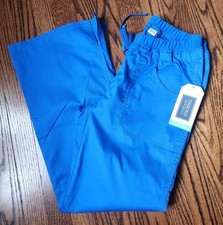 NEW Scrubs Cherokee Workwear Core Stretch Drawstring Pant XS Petite Blue 24001P