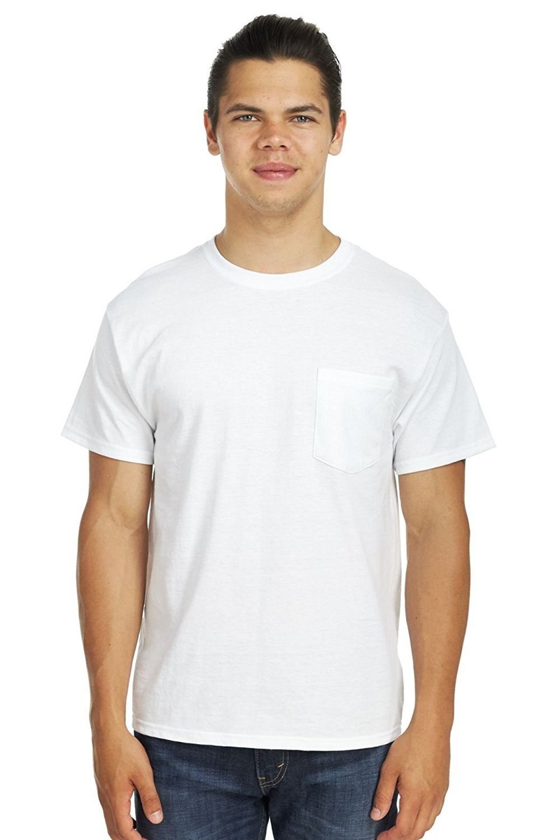 hanes men's t shirts with pockets