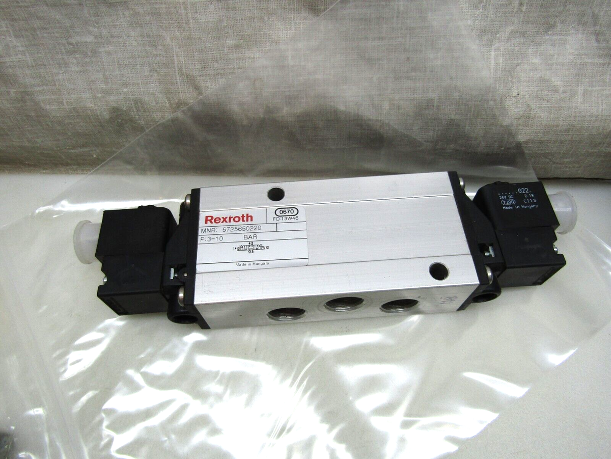 Rexroth Aventics Bosch 5725650220 Pneumatic Solenoid Valve 24VDC