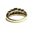 14k yellow gold .90ct princess diamond anniversary wedding band ring 4.4g 4.5 — photo 3