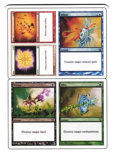 Magic The Gathering MTG - Unhinged UNH 2004 #120 Who What When Where Why NM FOIL