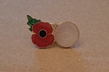 2026 POPY PIN BADGES, Supporting Golf, Brand New In Bags.Rare Collectors Item 