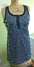 Womens S Black White Mesh FLORAL PLAID Tank Top Shirt Ecote URBAN OUTFITTERS USA