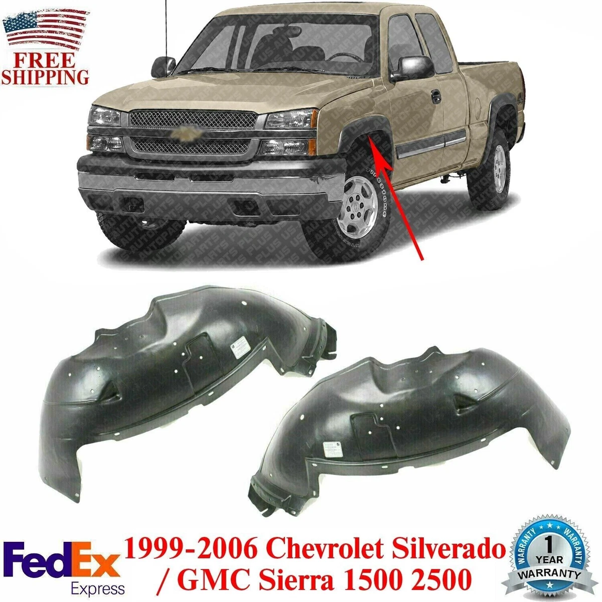 2003 chevy silverado fender replacement deals