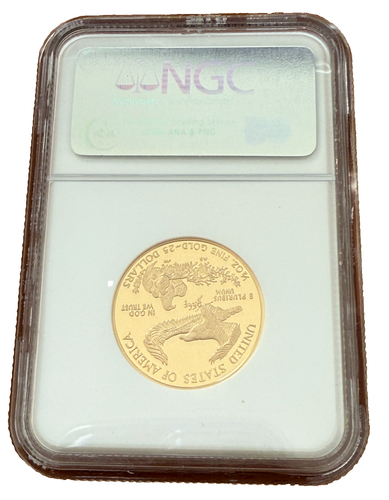 US 2007 W Gold 1/2 oz $25 NGC PF70UC Proof Gold Eagle - Picture 2 of 2