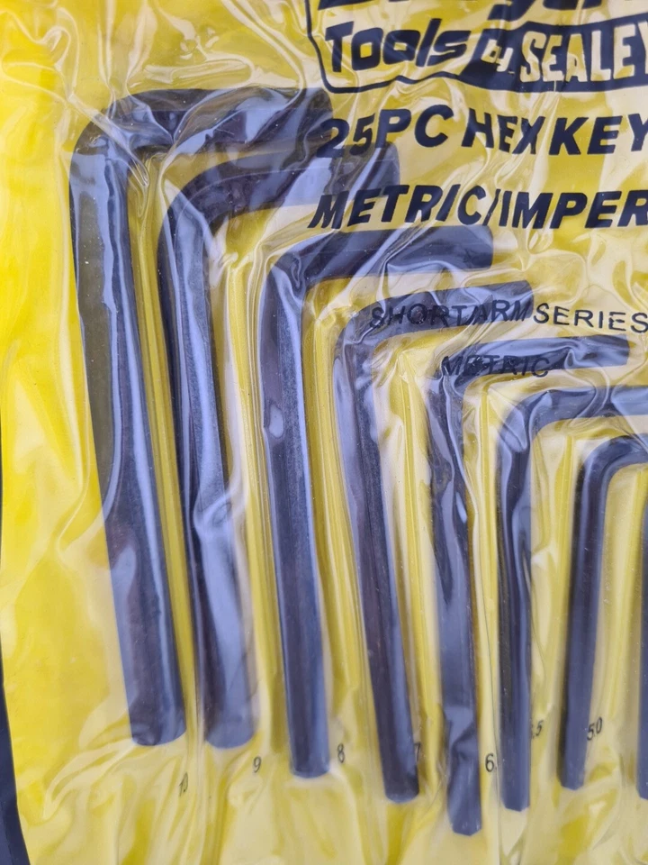 Sealey Siegen 25pc Metric Imperial Hex Key Set Model SO465  Durable Tool Kit NEW - Image 4 of 4