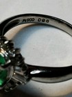 Emerald and Dia Ring, Bright Green Emerald White Diamonds, 1.28tcw, 5.7g, sz 6.7 — photo 8
