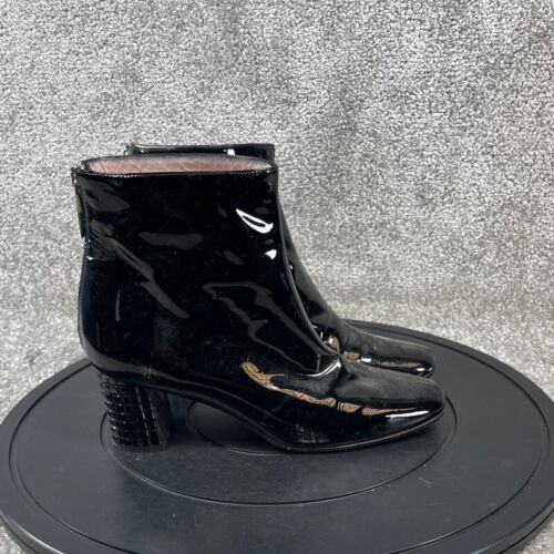 Kate Spade New York Boots Womens Size 6.5 C Bootie Black Leather Block Heel - Picture 4 of 12