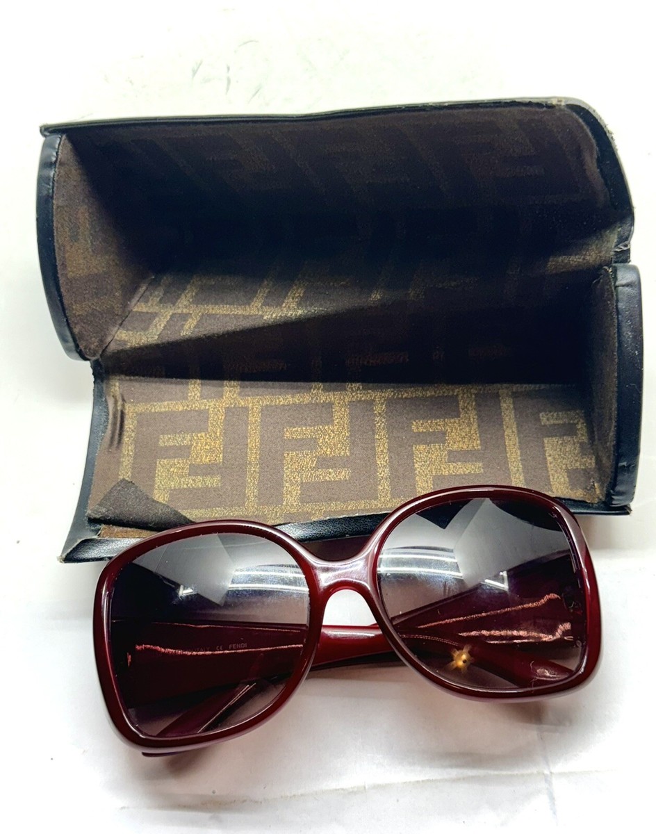 NEW! Fendi Pequin Red (504) FS5254 Sunglasses • Brown Lenses 