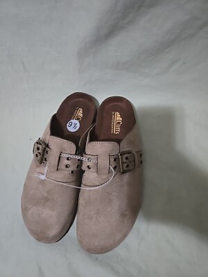 Cliffs by White Mountain Billie FootBeds Suede Leather Comfy Clog