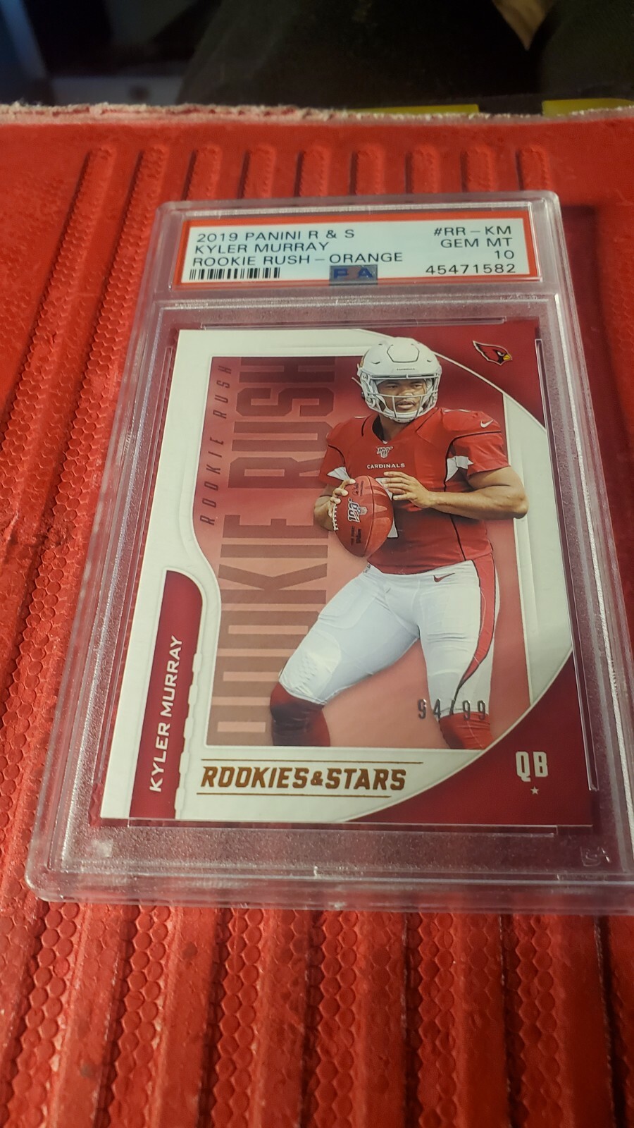 Kyler Murray Panini Rookies & Stars Rookie Rush #RRKM Orange