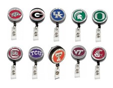 NCAA Premium Pewter Metal Badge ID Reel