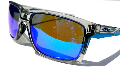 NEW Oakley MAINLINK Grey Ink POLARIZED Galaxy Blue Lens Sunglass