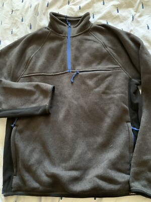 $138 NWT J. CREW Nordic half-zip pullover marled Coal L