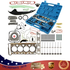For Volkswagen Audi 2.0 08-15 Engine Timing Chain Tool Kit Gaskets 06K109158AA