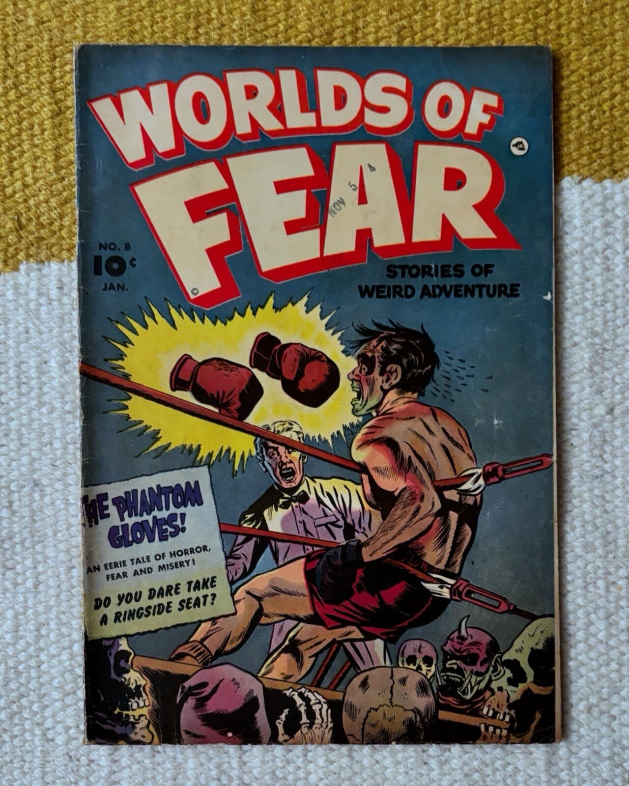 Worlds Of Fear 8 (1953) Very Good+ 4.5 Pre-Code Horror Classic
