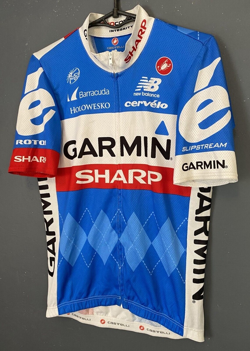 【新品】CASTELLI GARMIN TEAM JERSEY FZ Mサイズ MEN'S CASTELLI GARMIN ISSUE CYCLING BICYCLE SHIRT JERSEY