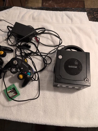 Nintendo DOL-001 GameCube Console, Controllers & Accessories - Black Case