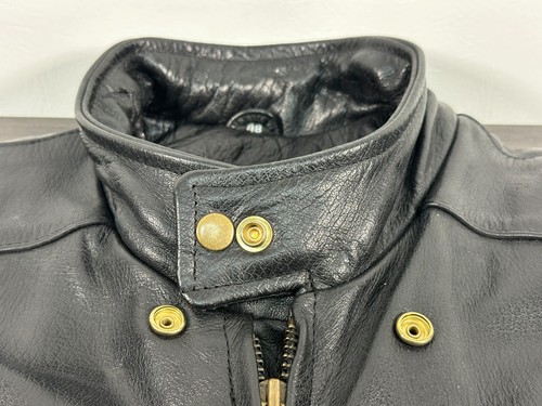 Hot Leather Motorcycle Jacket Sz 48 Personalized w/ Woody Woodpecker - Picture 4 of 21