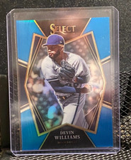 Devin Williams 2022 Select Premier Level Light Blue Prizm #123/149-Brewers