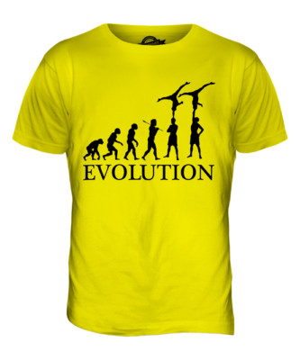 GROUP GYMNASTICS EVOLUTION MENS T-SHIRT TEE TOP GIFT ACROBATICS GYMNASTICS