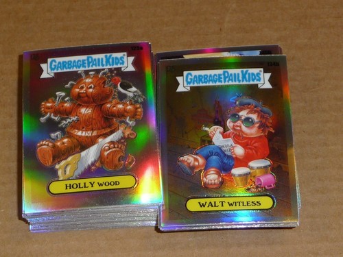 2021 Topps Chrome GARBAGE PAIL KIDS SERIES 4 REFRACTOR PARALLEL LOT OF 96 DIFF