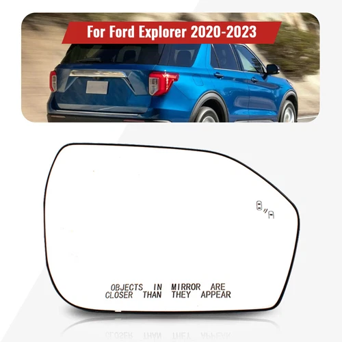 For Ford Explorer 2020-2023 Right Side Heated/Blind Spot/Mirror Glass with plate