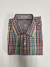 bugatchi dress shirt small men 15, 32/33