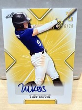 2021 Leaf Perfect Game National Showcase Auto Yellow #BALB1 Luke Boykin #6/20